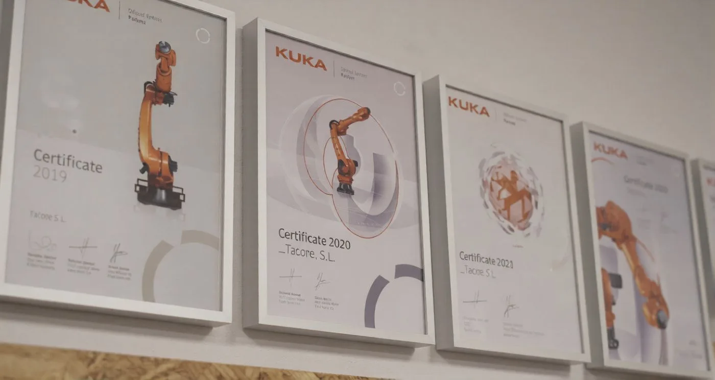 Certificat KUKA System Partner Gold