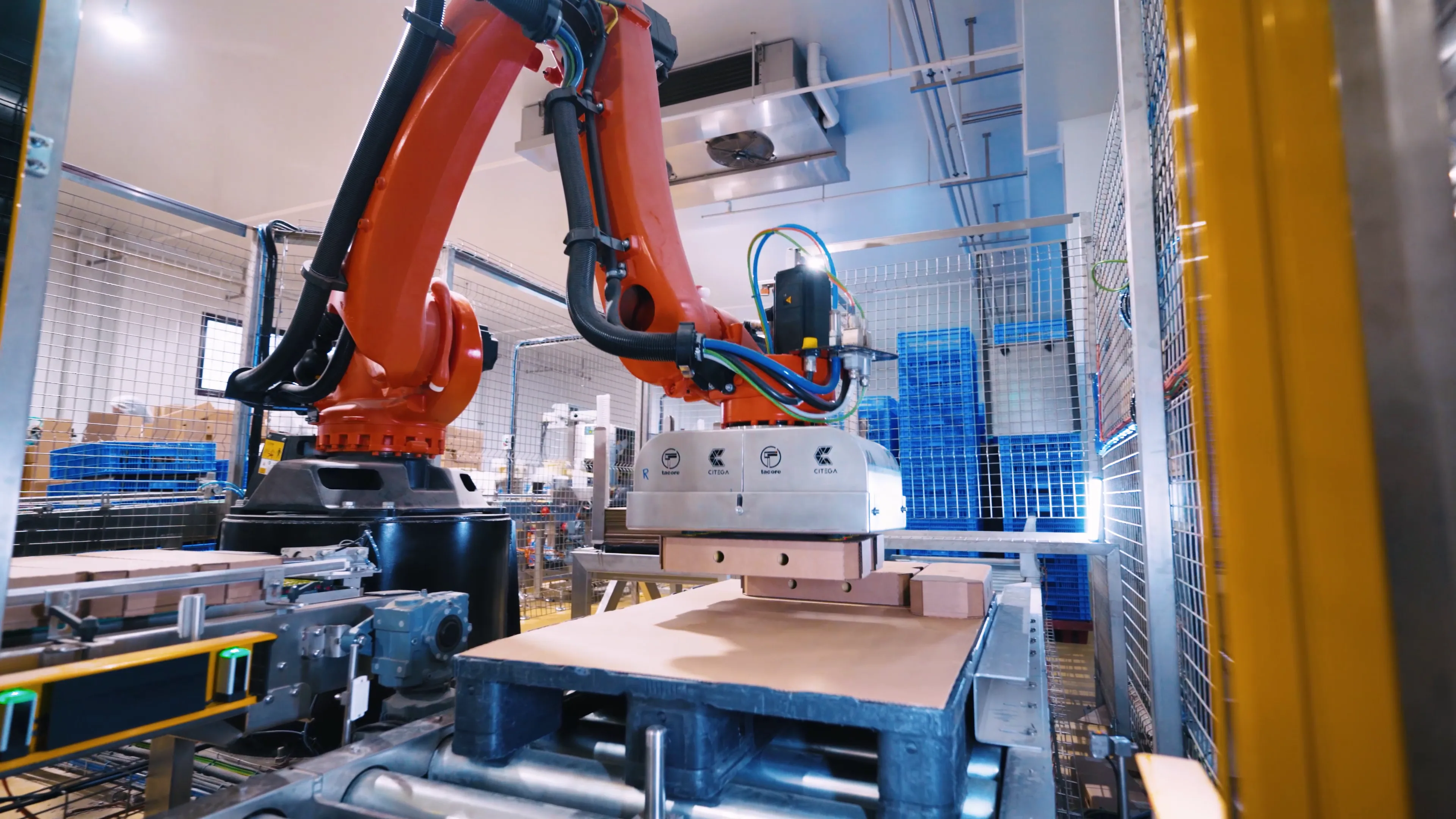 Palettisation automatique robotisée